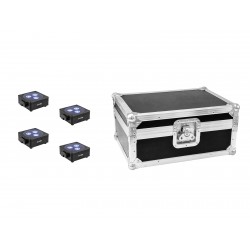 EUROLITE Set 4x AKKU Flat...