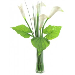 EUROPALMS Calla in glass,...