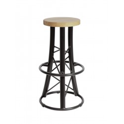 ALUTRUSS Bar Stool, curved...