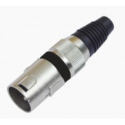 OMNITRONIC XLR plug 3pin bk...