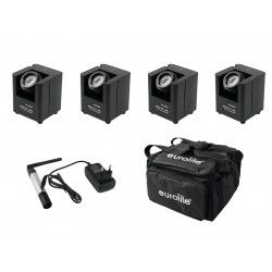 EUROLITE Set 4x AKKU UP-1 +...