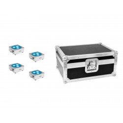 EUROLITE Set 4x AKKU Flat...